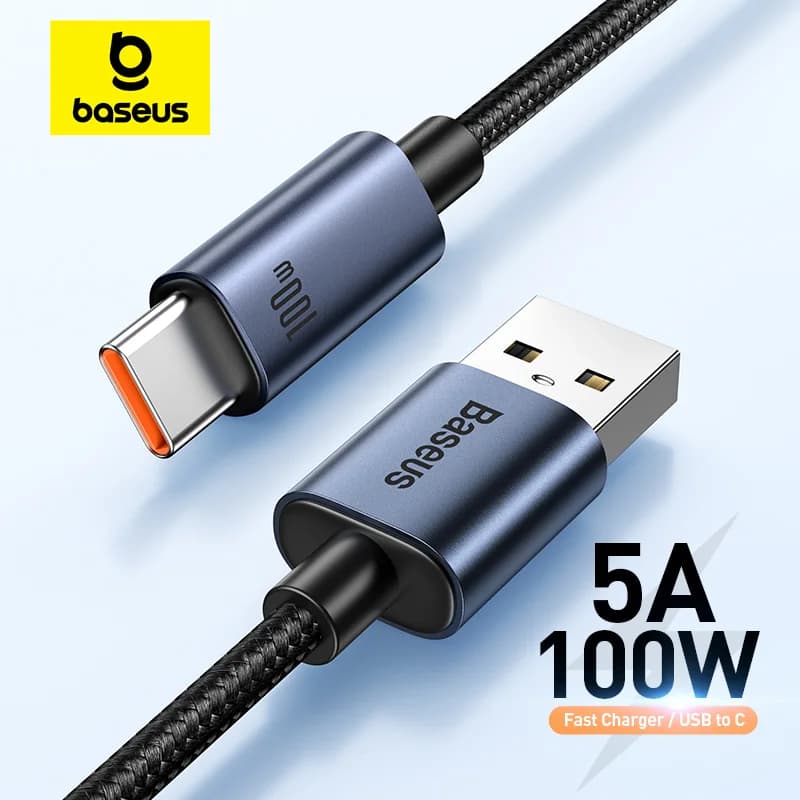 USB-C kabel pro rychlé nabíjení, podpora 6A a 66W